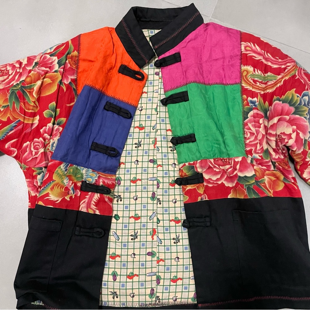 Colorful Floral Patchwork Jacket
